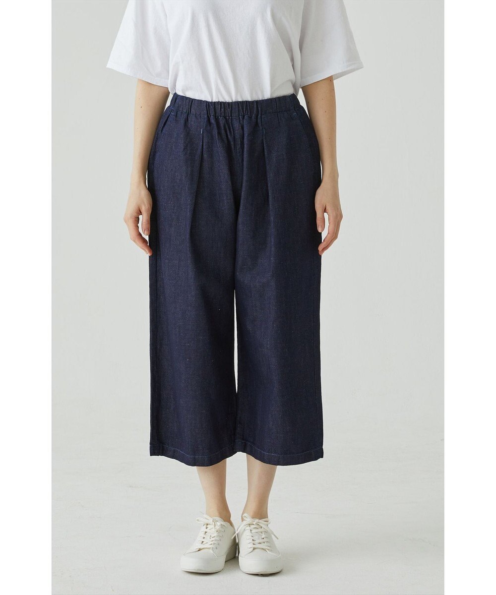 caqu FS linen cropped wide pants クロップド丈 リネンワイドイージーパンツ 