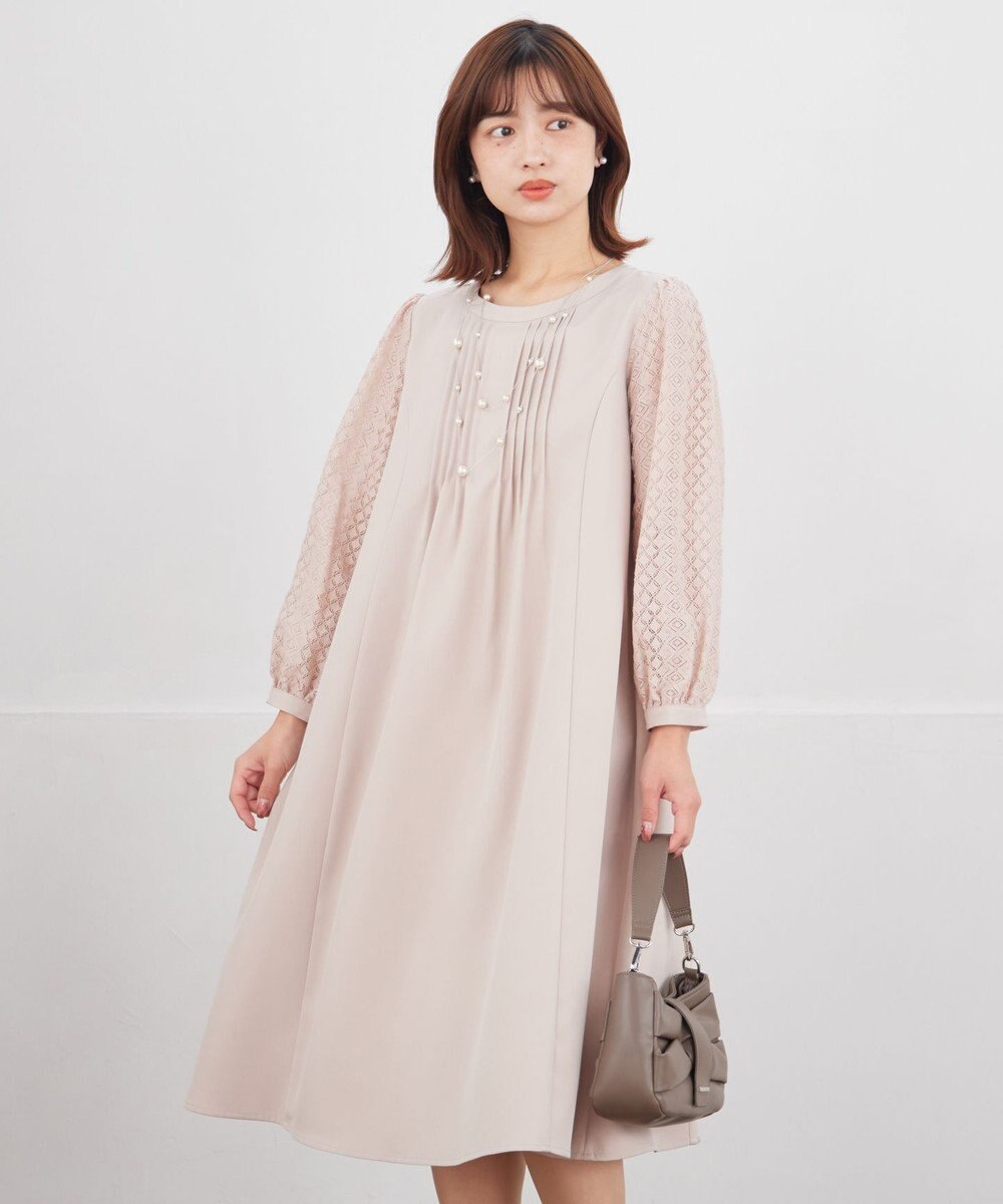 Tiaclasse レーススリーブワンピース 