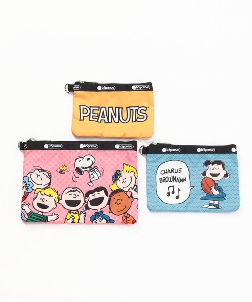 TRIPLE POUCH SET WITH WRISTLET/ピーナッツギャングリストレット, ピーナッツギャングリストレット, F
