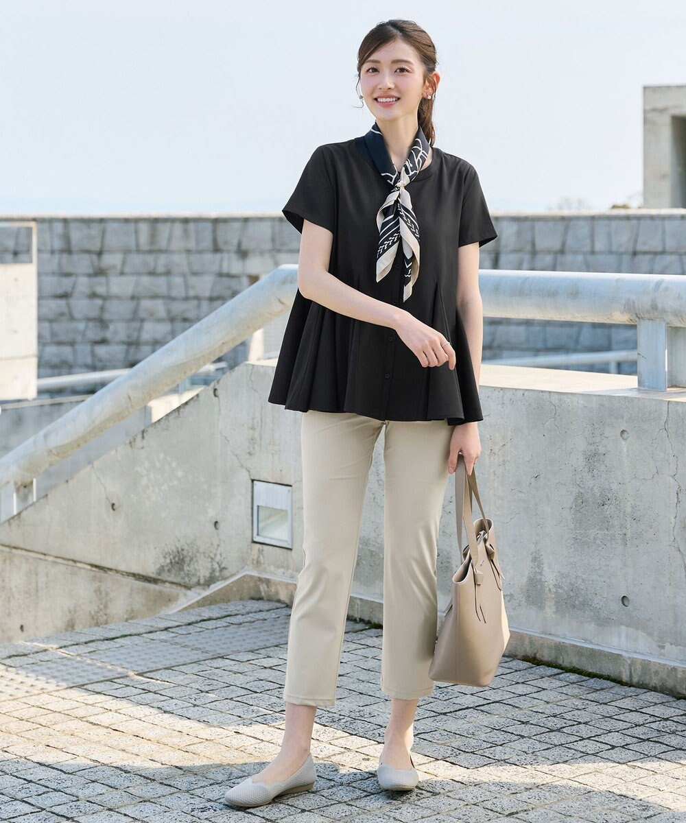 Tiaclasse ボリュームフレアブラウス 