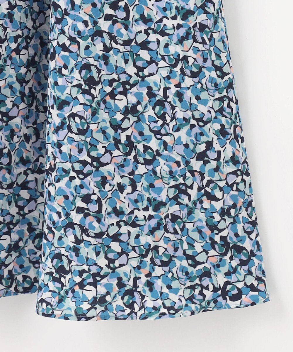 自由区 L 【洗える】フラワーペタルプリント スカート 
