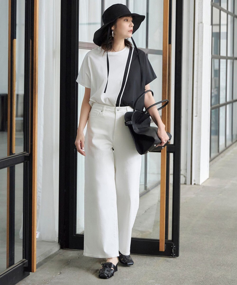 ICB 【洗える】シルケットコンビスムース カットソー 