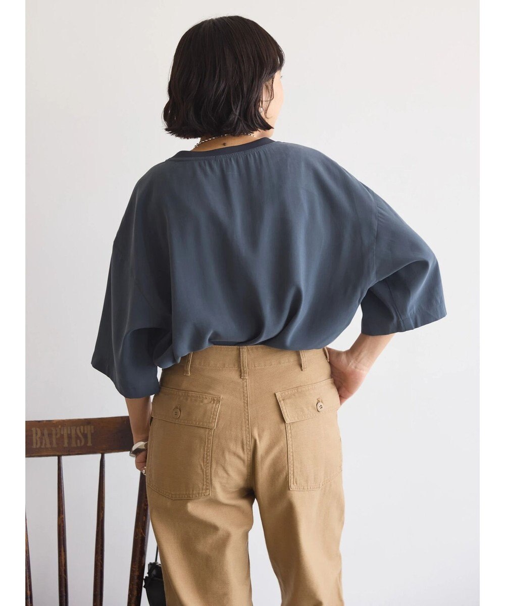 AMERICAN HOLIC 接触冷感　衿リブブラウソー 