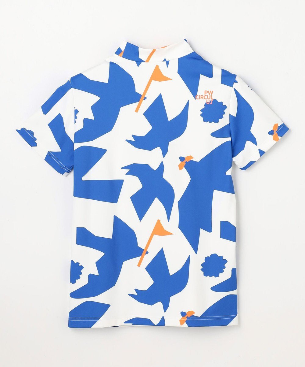 PW CIRCULUS 【WOMEN】ＤＯＶＥ柄モックネック ゴルフウェア レディース 