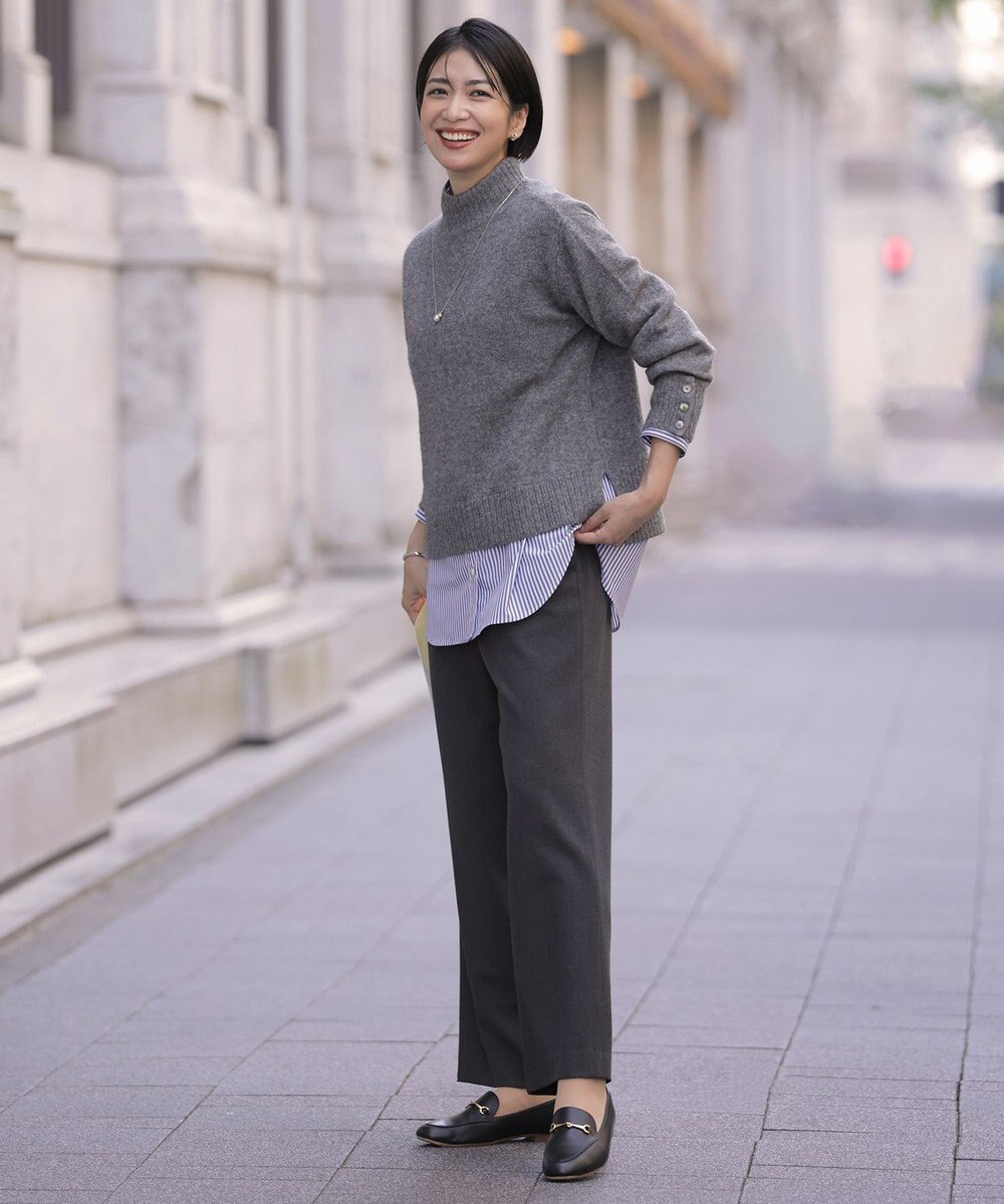 J.PRESS LADIES SOFTサーモ2way ストレート パンツ 