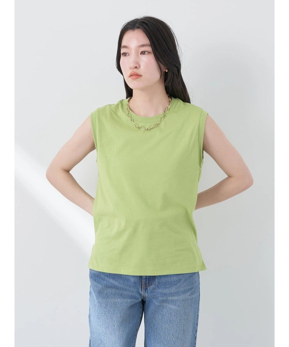 earth music&ecology ノースリーブカットソー（汗じみ防止） 