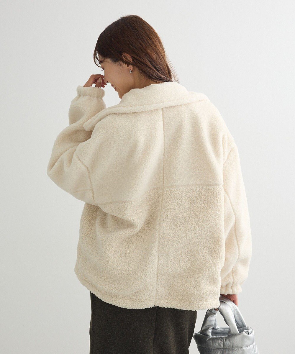 Green Parks リバーシブルコンビボアブルゾン 