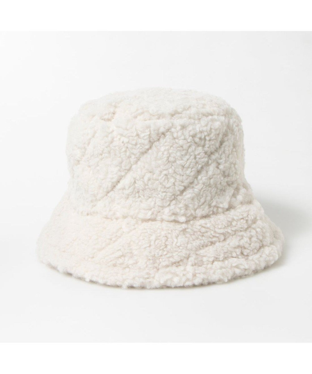 UNBILLION カシュネ cache nez / キルティングフェイクファーバケットハット 