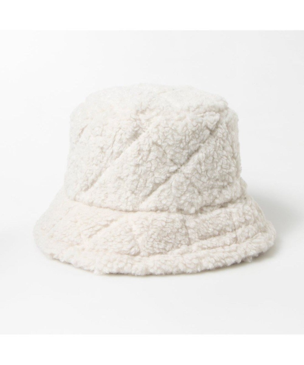 UNBILLION カシュネ cache nez / キルティングフェイクファーバケットハット 