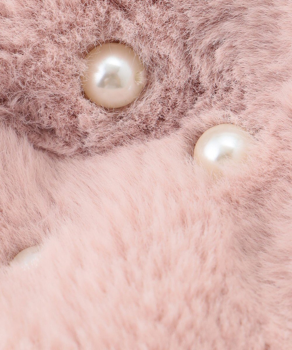 ANY KIDS パール×リボンファーマフラー 