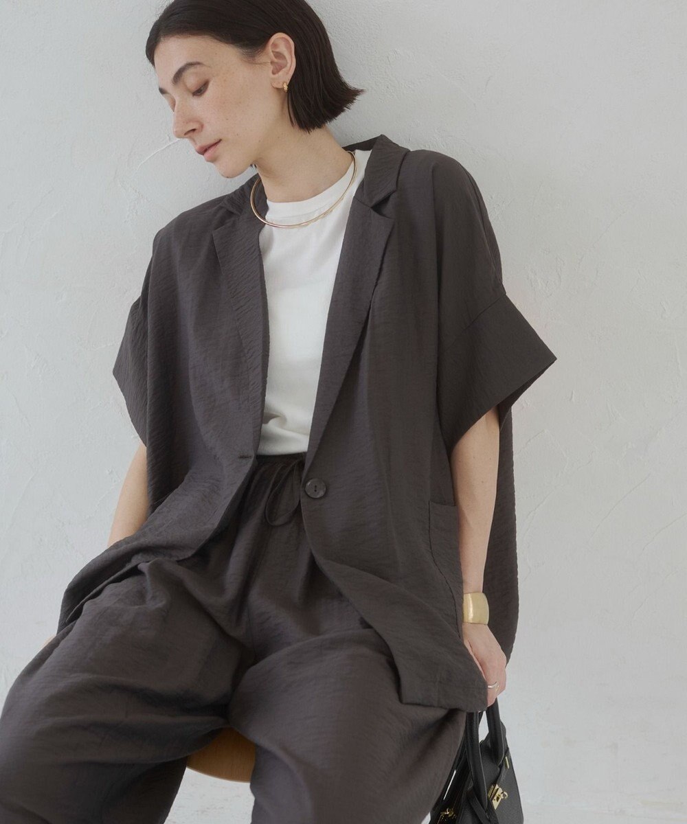 WEGO 【ANGIE VINTAGE】接触冷感半袖ジャケット 