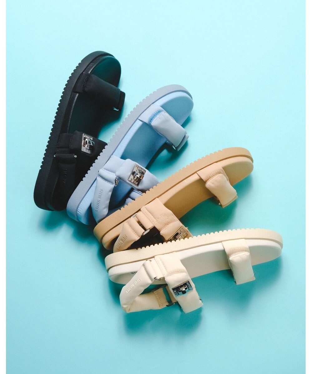 STEVE MADDEN MONAT ナイロンパデッドストラップフラットサンダル 