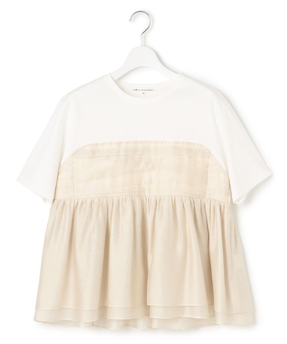 23区 L 【WEB&一部店舗限定カラーあり】オーガンジービスチェコンビ カットソー 