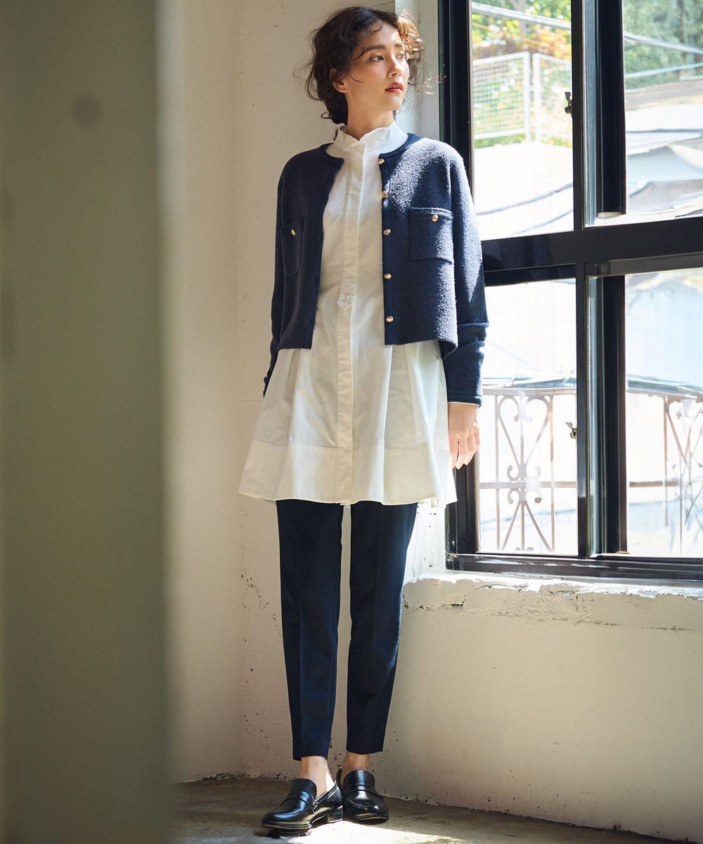 23区 S 【洗える】ミニブークレニット カーディガン 