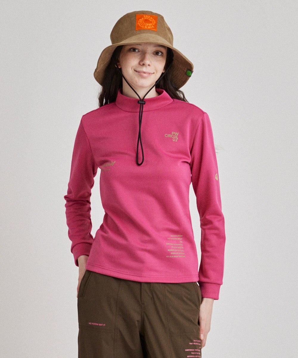 PW CIRCULUS 【ストレッチ / 快適 / 一枚でサマになる】【WOMEN】NEW ロングスリーブモック T 