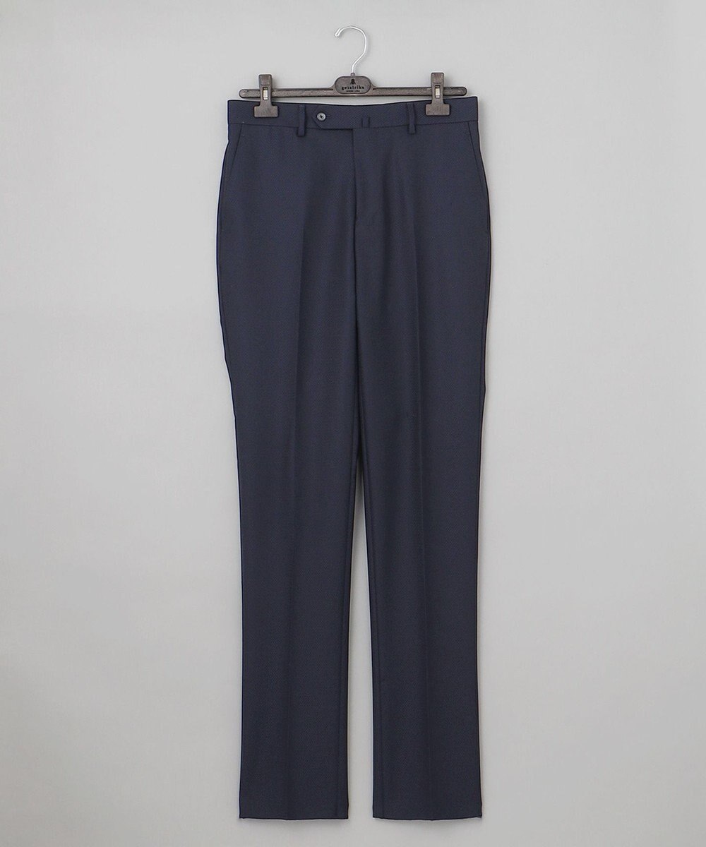 GOTAIRIKU 【御幸毛織】ドライスピナーツイルストレッチスーツ_ネイビー格子 