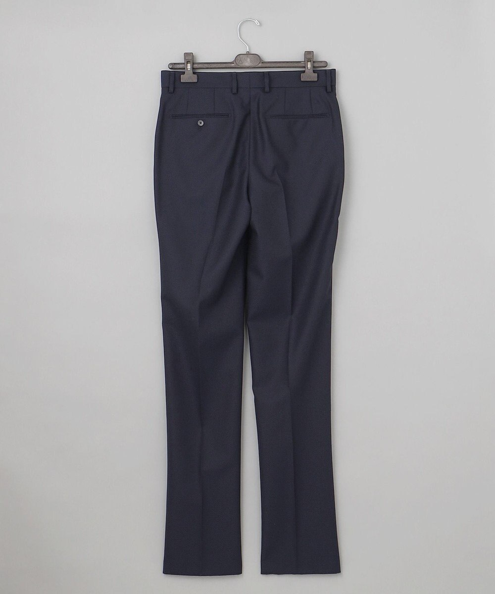 GOTAIRIKU 【御幸毛織】ドライスピナーツイルストレッチスーツ_ネイビー格子 