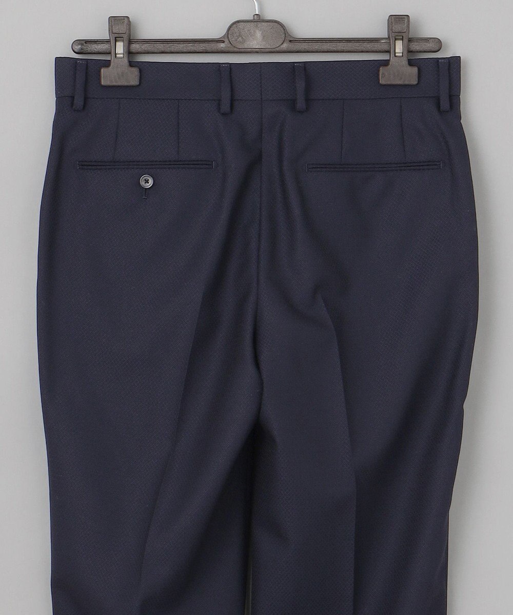 GOTAIRIKU 【御幸毛織】ドライスピナーツイルストレッチスーツ_ネイビー格子 