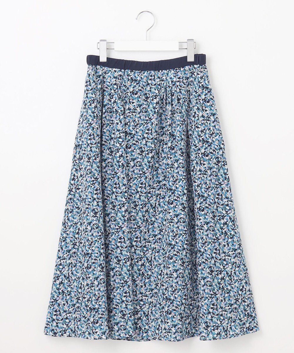 自由区 L 【洗える】フラワーペタルプリント スカート 