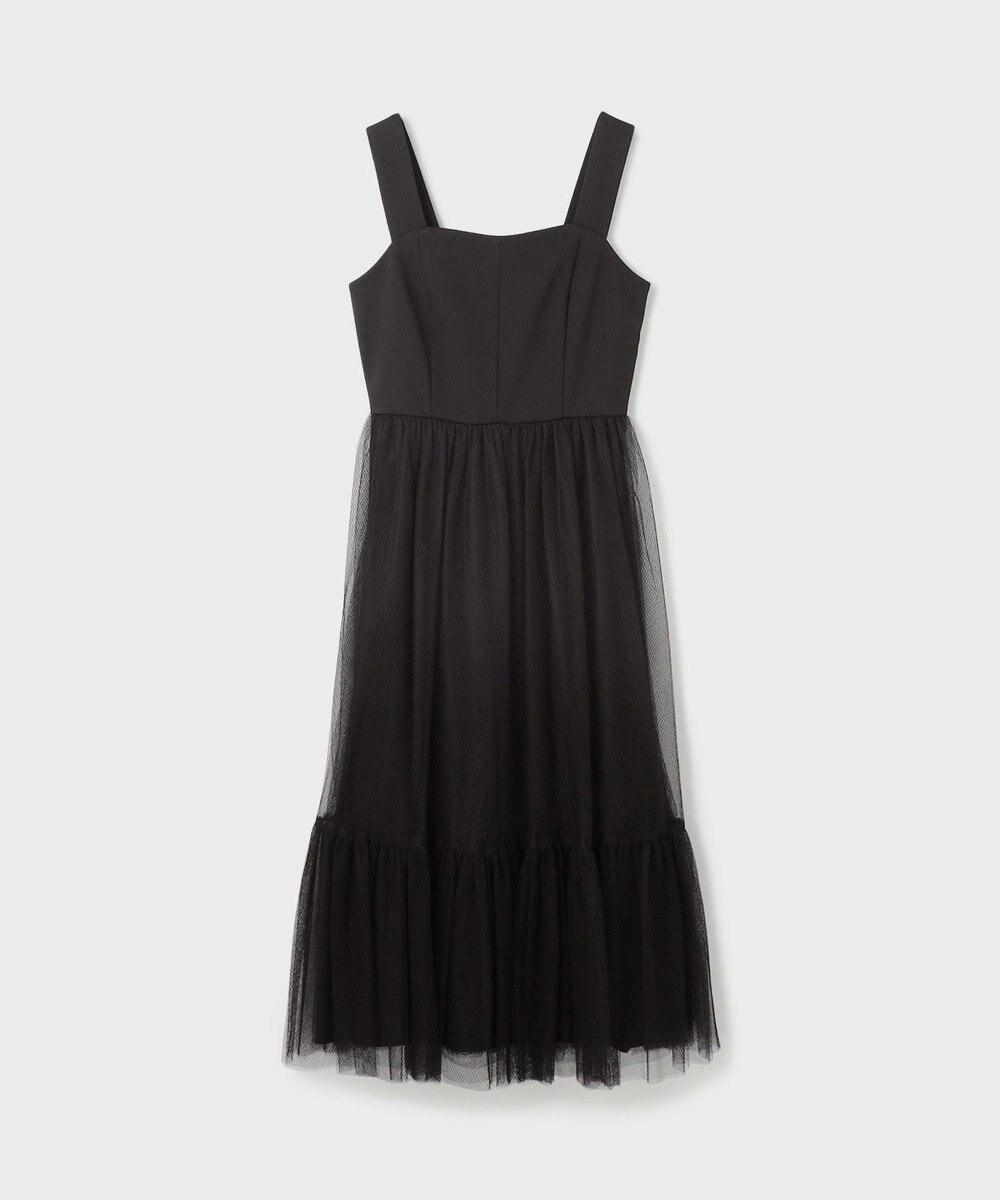 GRACE CONTINENTAL チュールコンビティアードワンピース 