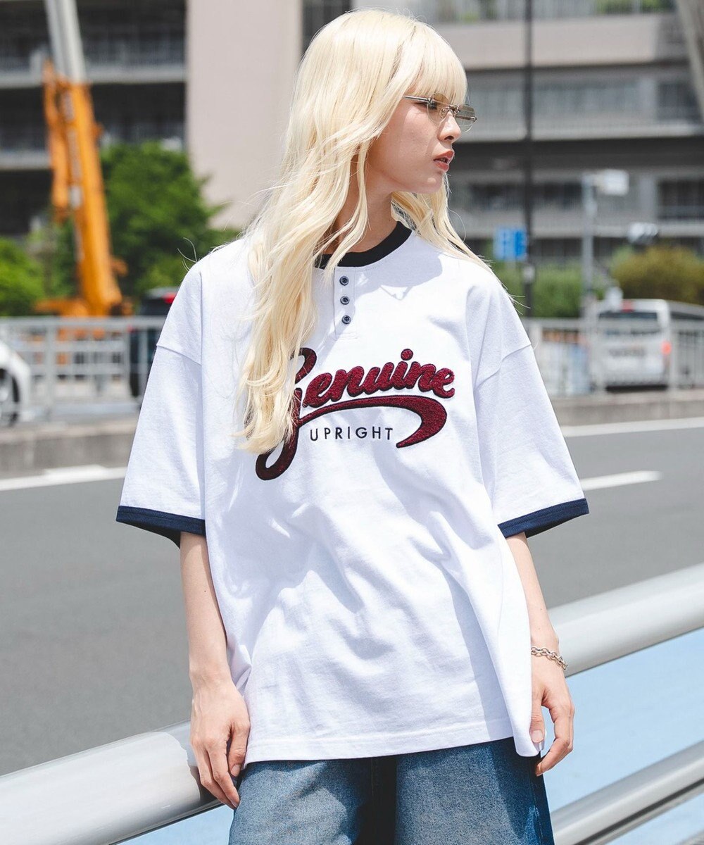WEGO 【機能T/ユニセックス着用ITEM/MLサイズ展開】接触冷感グラフィックヘンリーBIG　T（SS） 