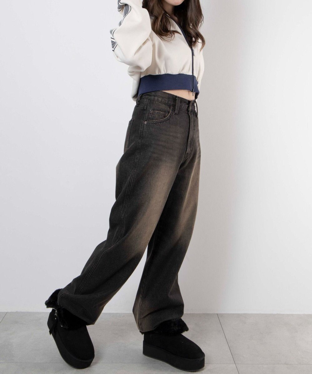 WEGO 【暖かい】折り返し厚底Fムートンブーツ 