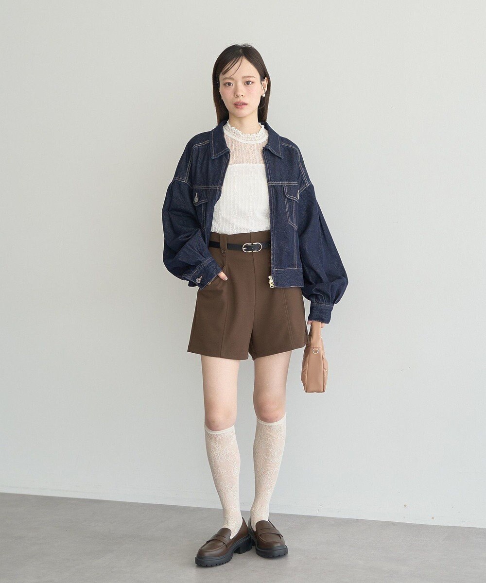 earth music&ecology レースドッキングプルオーバー 