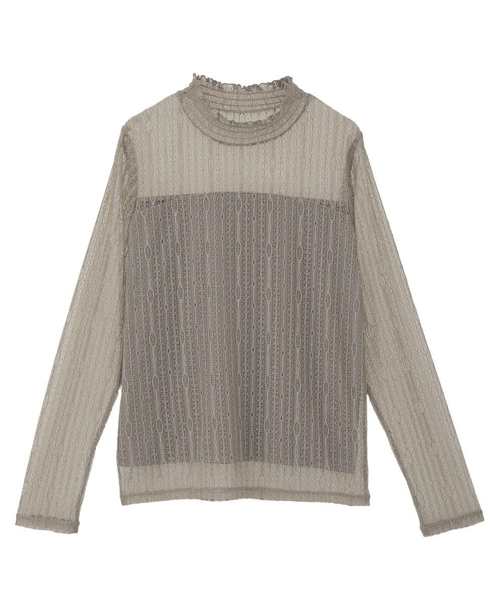 earth music&ecology レースドッキングプルオーバー 