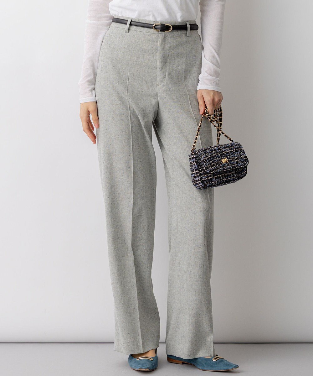 23区 【先行予約】アイアスマットストレッチ ワイド パンツ 