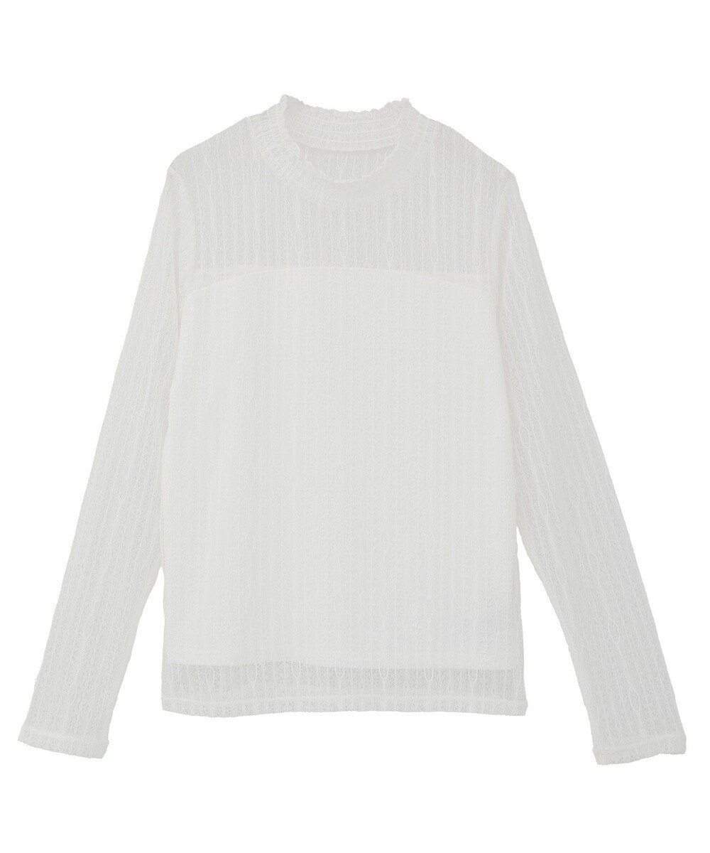 earth music&ecology レースドッキングプルオーバー 