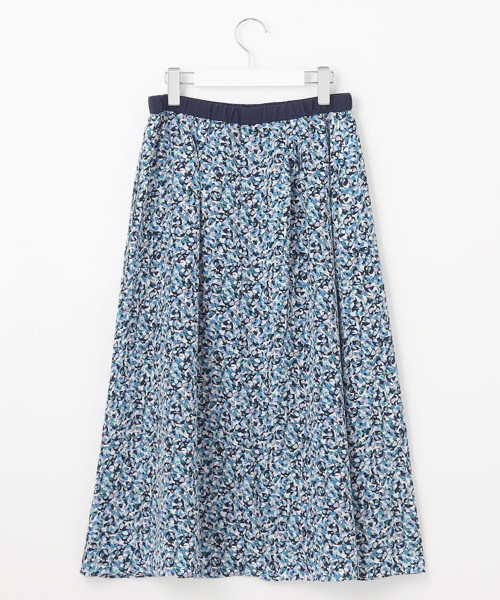 自由区 L 【洗える】フラワーペタルプリント スカート 