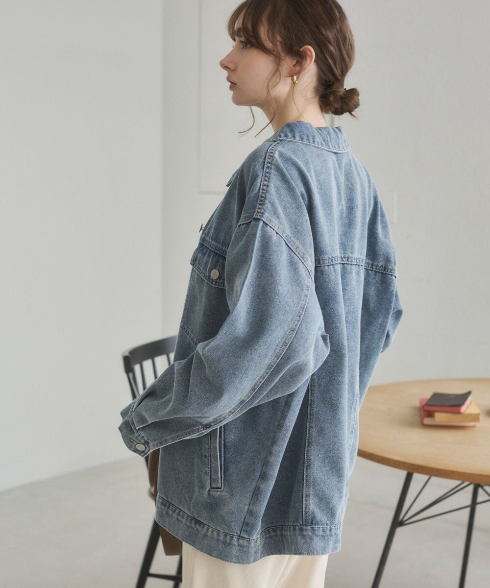 WEGO 【ANGIE VINTAGE】オーバーサイズデニムジャケット 
