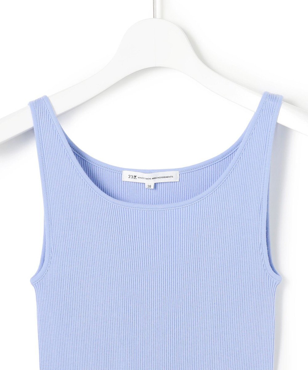 23区 【新色追加】オーガニック コットンリブ タンクトップ 