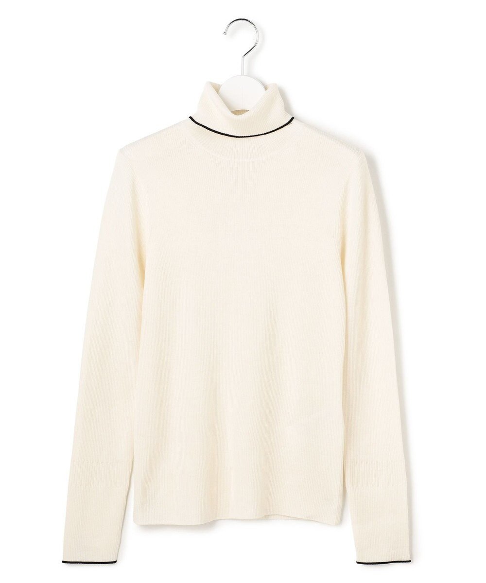 ICB L 【新色追加】エクストラファインメリノリブ タートルネックプルオーバー 