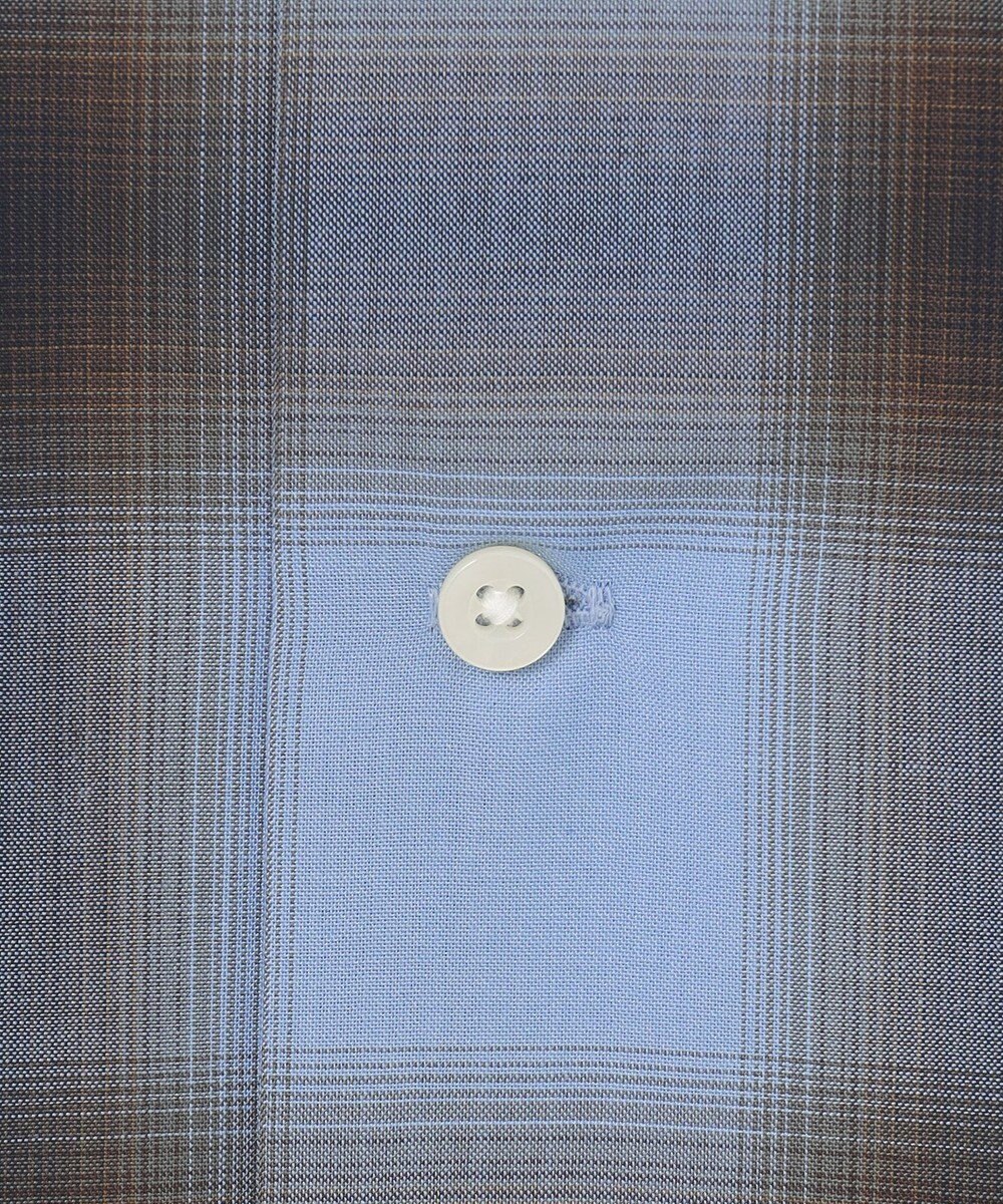 J.PRESS YORK STREET 【UNISEX】オンブレーチェック オープンカラーシャツ 