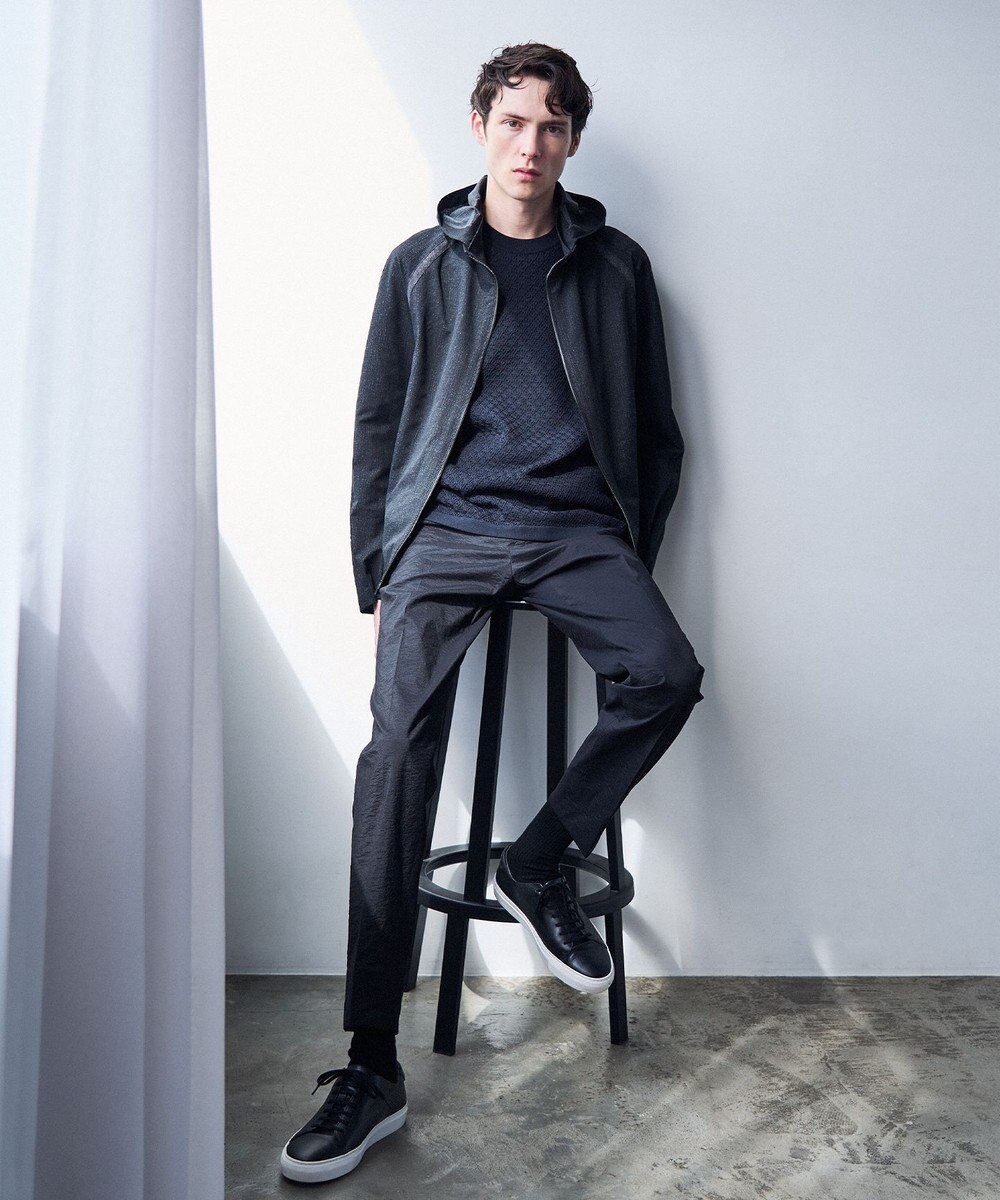 JOSEPH HOMME クールドッツストレッチ　フードブルゾン 