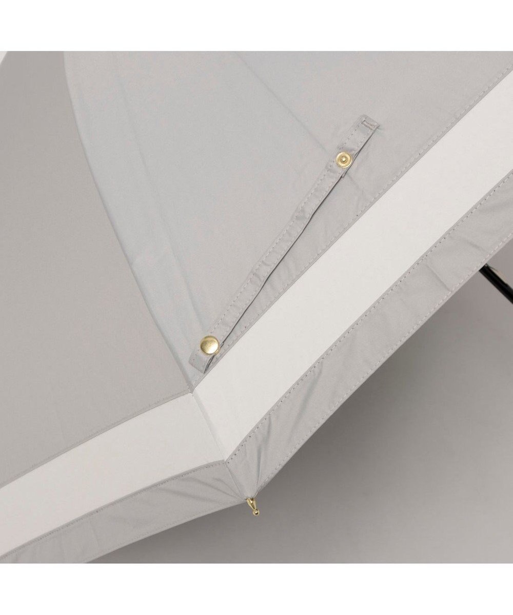 UNBILLION カシュネ cachenez / 【晴雨兼用】【日傘】UV カット率99％以上 PU切り継ぎボーダーバルーンショートパラソル 