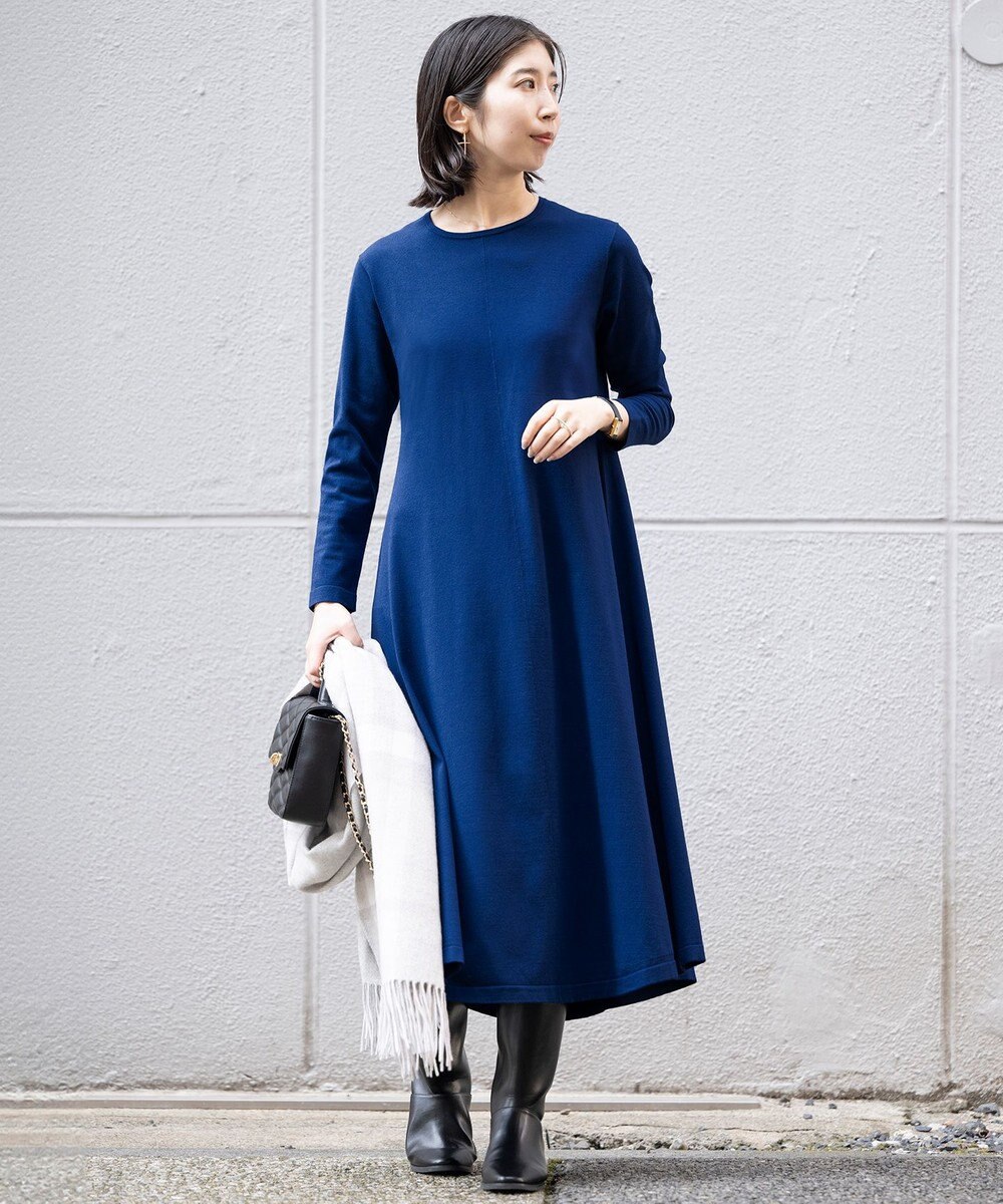 23区 S 【Sサイズ限定】ヴィスコースストレッチ フレアワンピース 