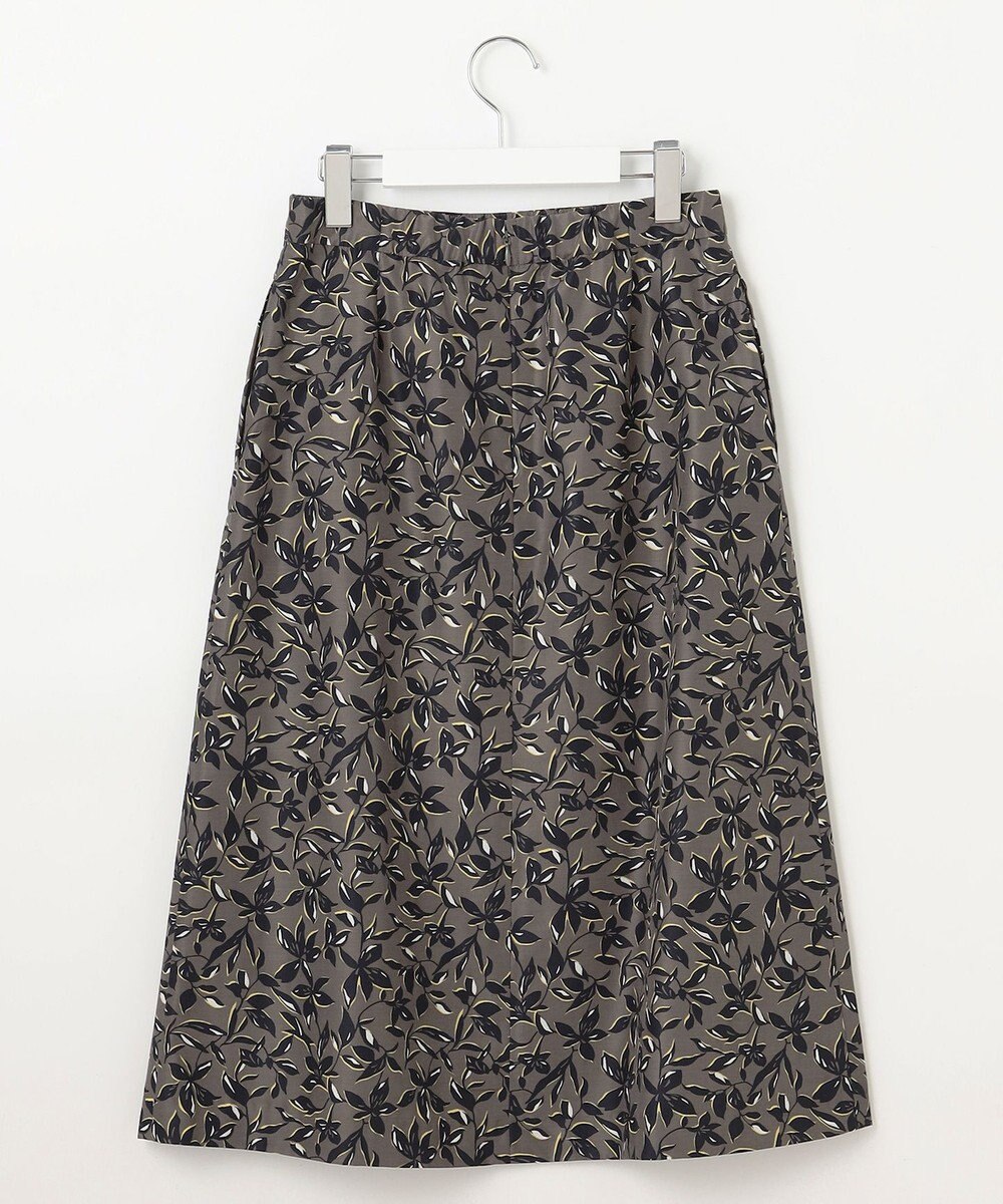 J.PRESS LADIES S 【洗える】ボタニカルプリント スカート 