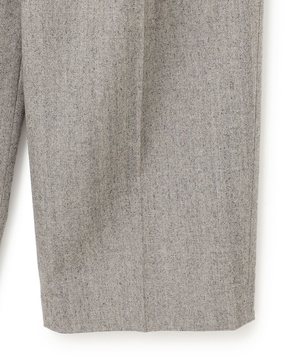 BEIGE， NATION / ウールヘリンボーンタックワイドパンツ 