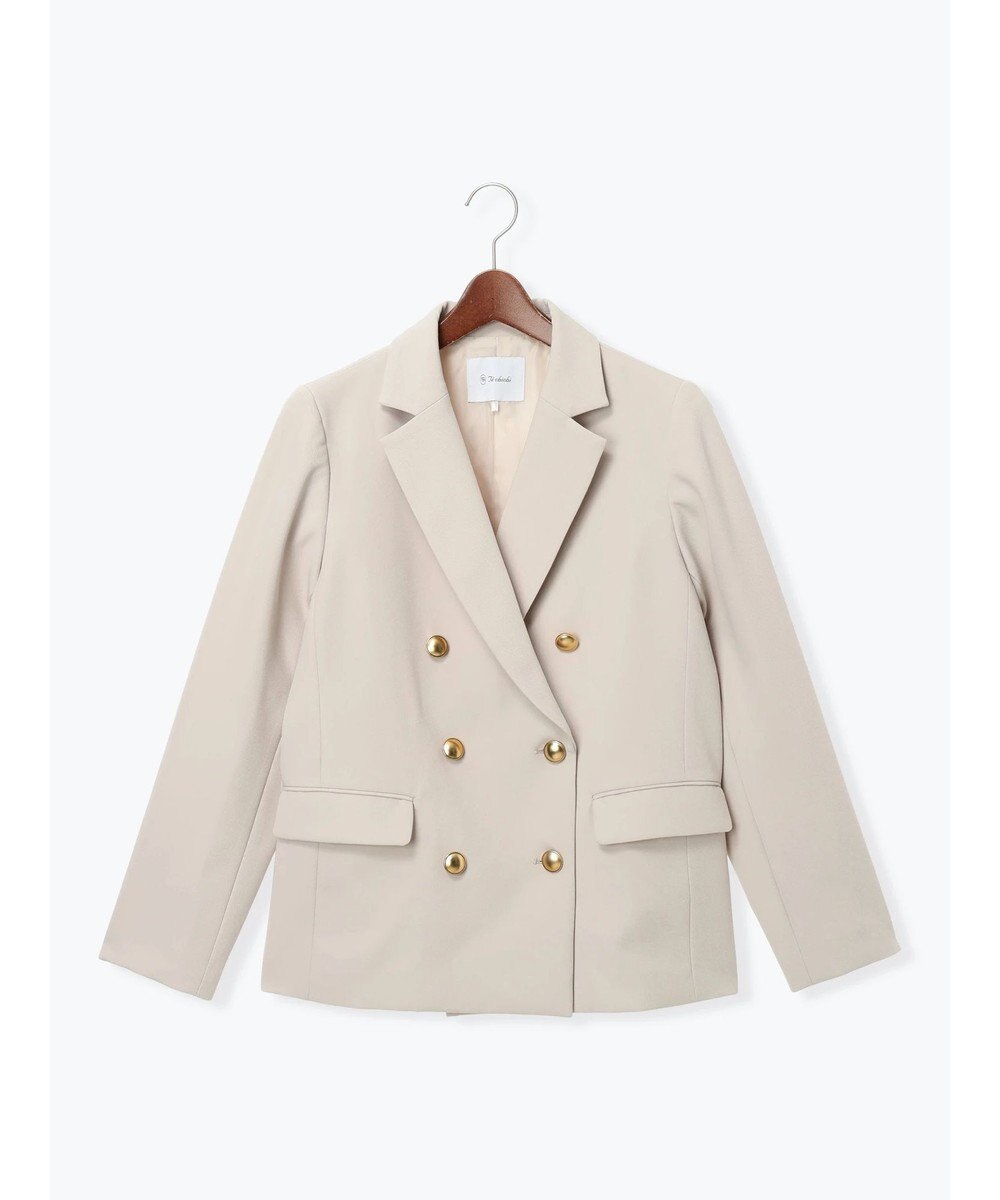 Te chichi 【セレモニーアイテム】テーラードWブレストジャケット（セットアップ可） 