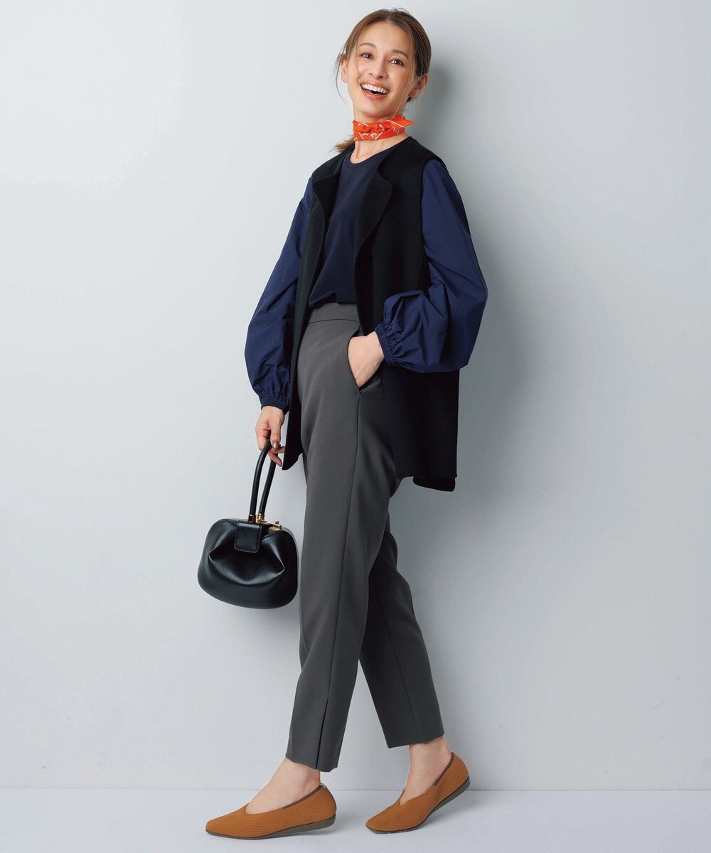 steppi “撥水＆洗えるニットシューズ” スクエア パンプス 