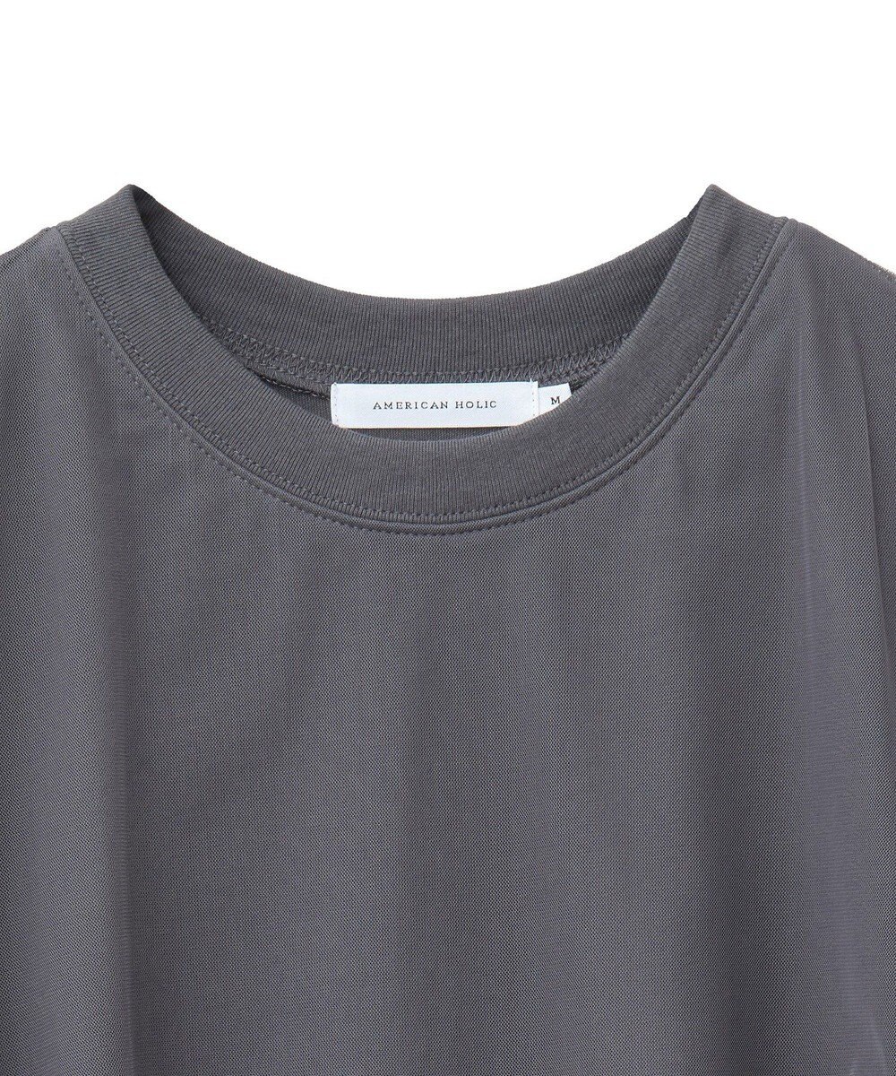 AMERICAN HOLIC チュールレイヤードドロストトップス 