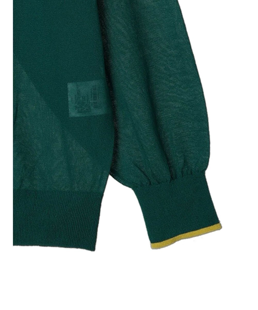 AMERICAN HOLIC バイカラーシアーニットカーディガン 