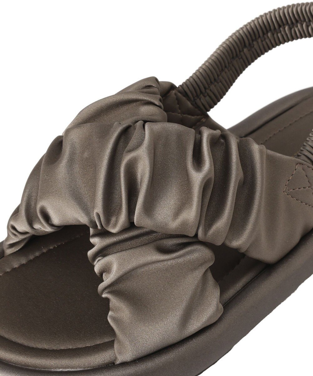 earth music&ecology ギャザークロスサンダル 