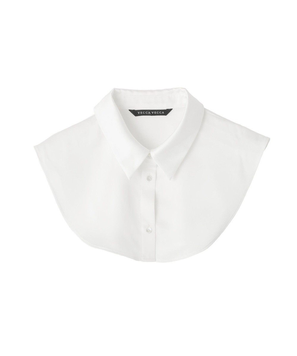 YECCA VECCA 2way襟付きレースニット 