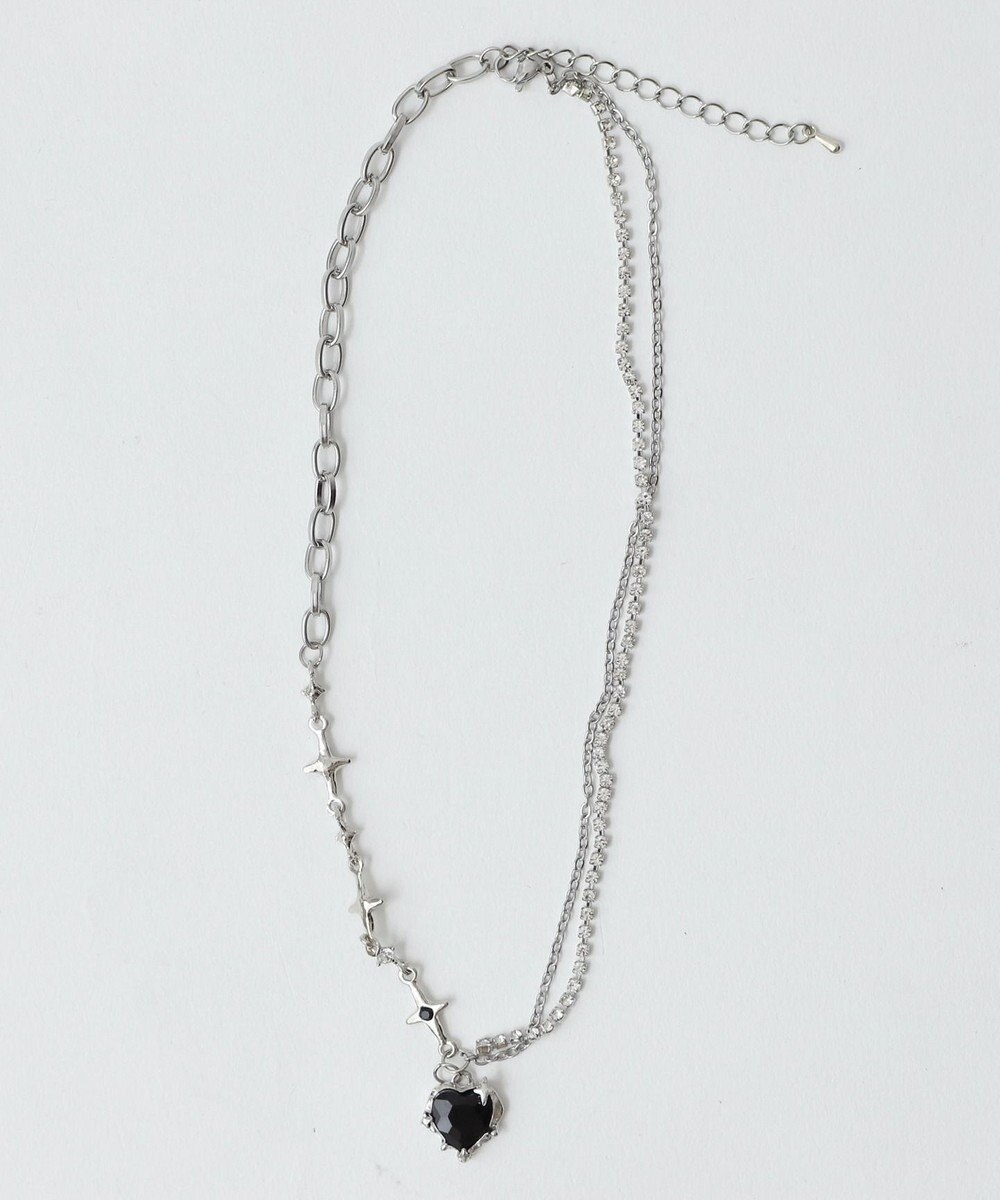 WEGO Lハートモチーフ2連ネックレス 