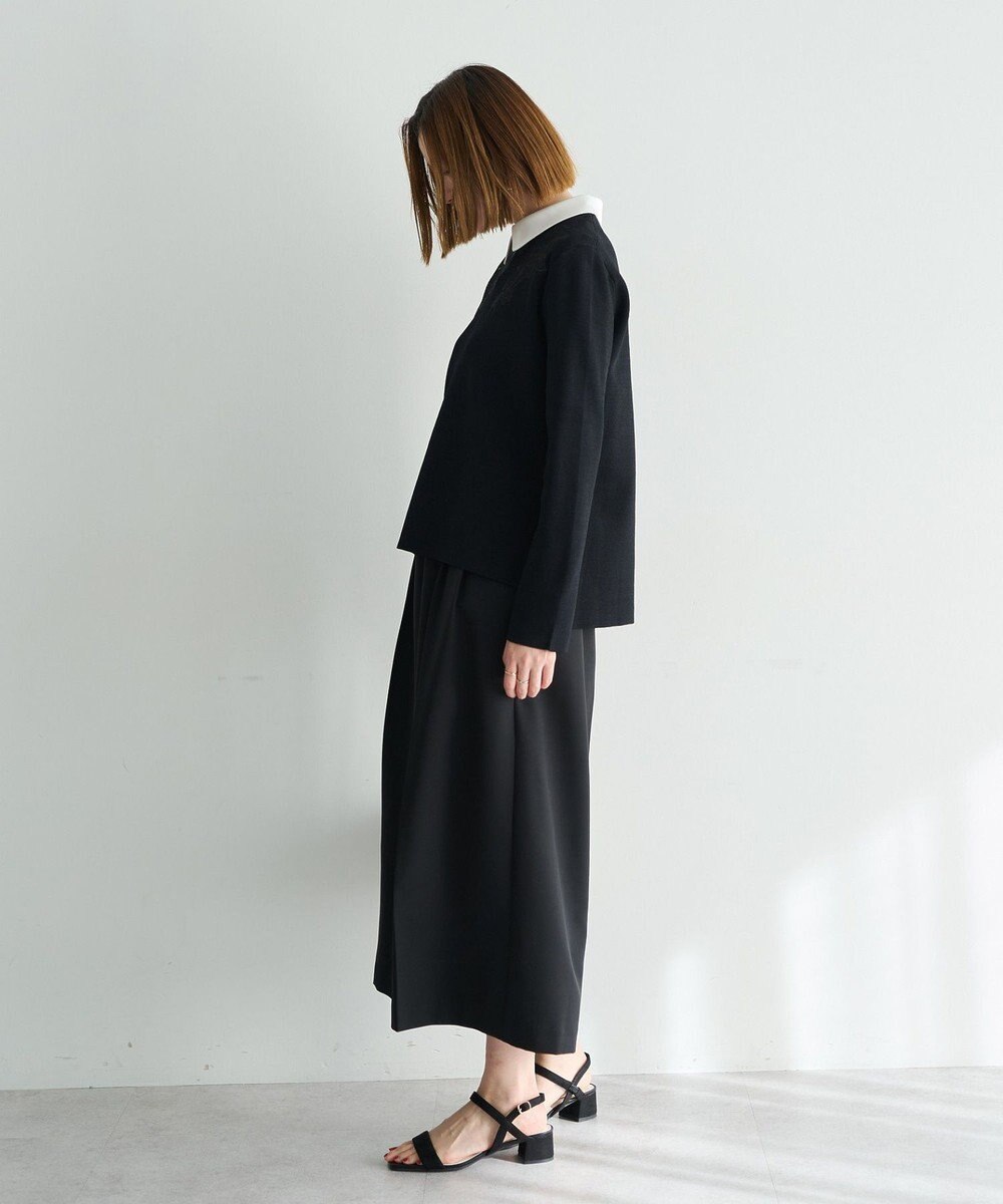 YECCA VECCA 2way襟付きレースニット 