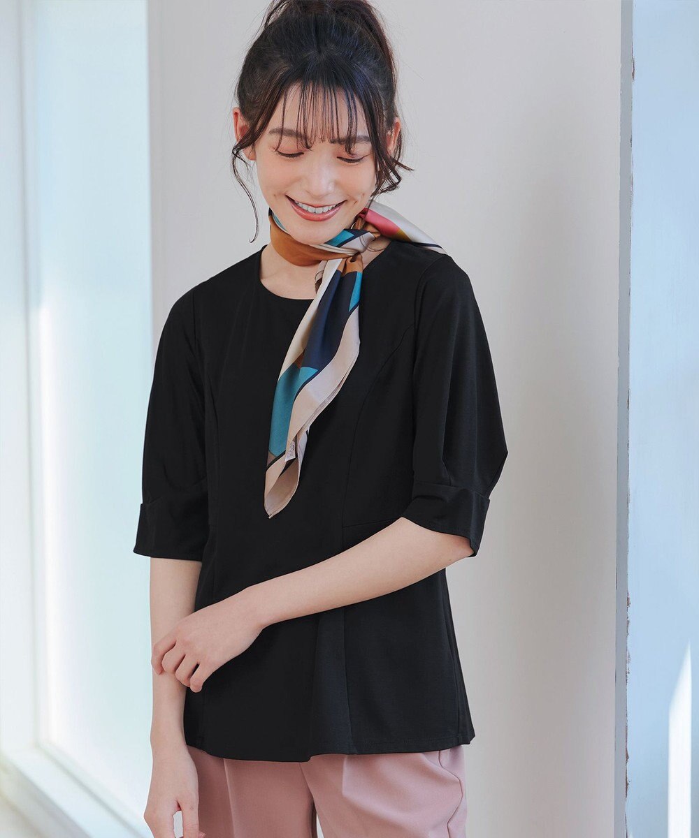 Tiaclasse L 【洗える】マトンスリーブカットソートップス 