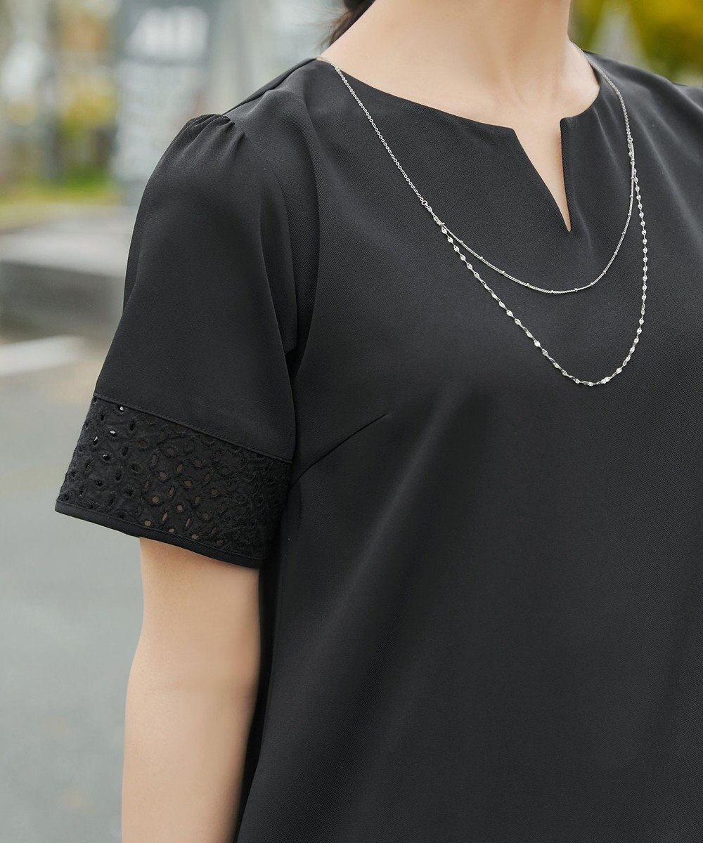 Tiaclasse 裾レース切替チュニック 